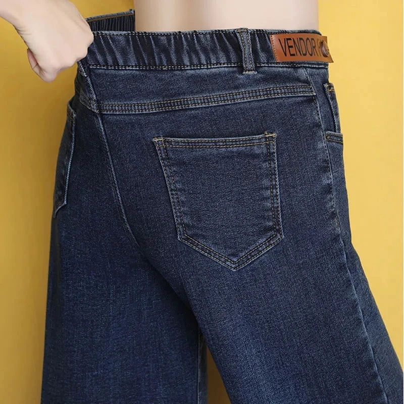 Calça Jeans Vintage Grossa para Inverno