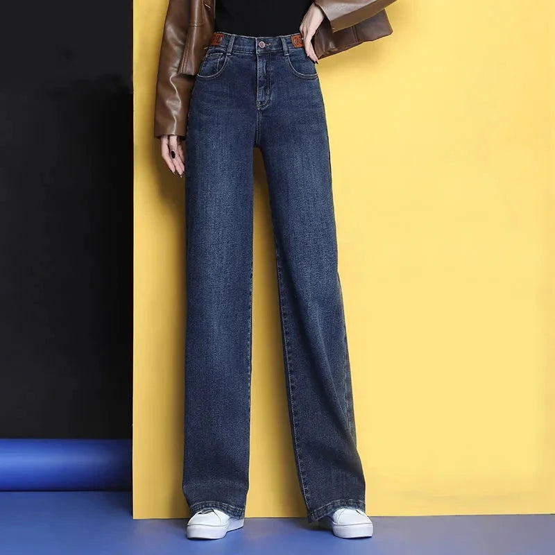 Calça Jeans Vintage Grossa para Inverno